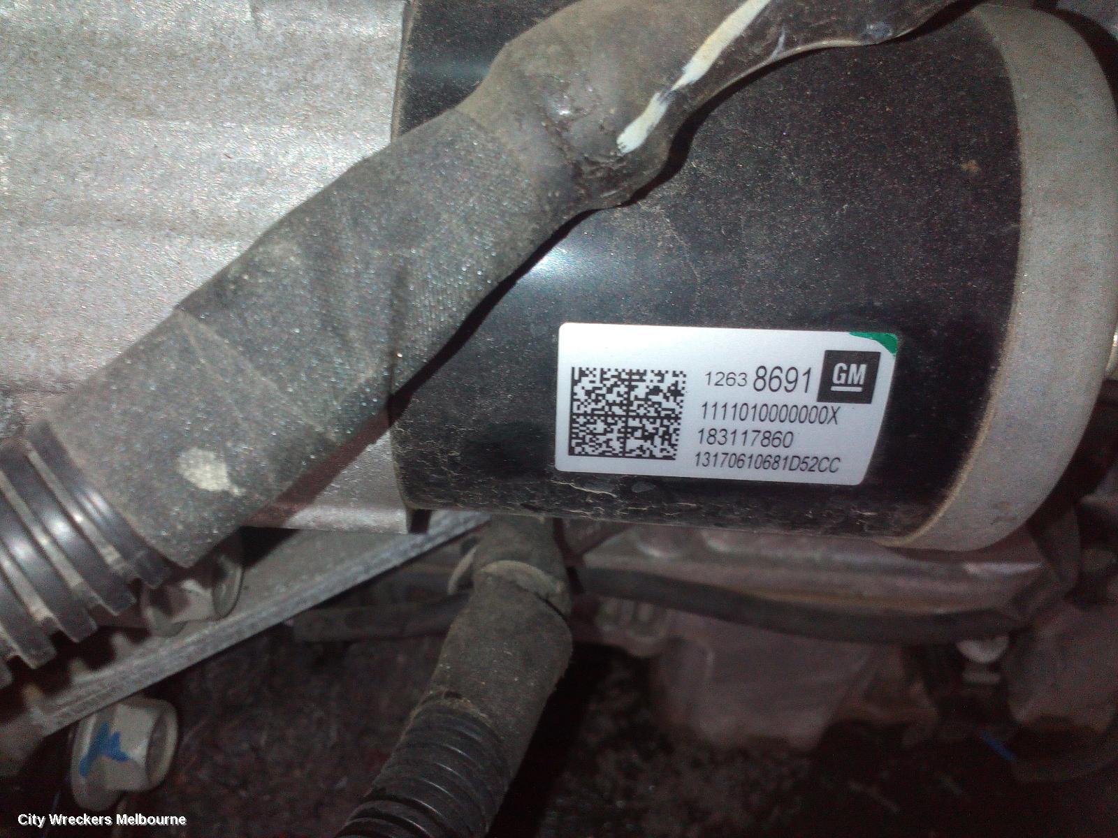 HOLDEN ASTRA STARTER, PETROL, 1.4, TURBO, BK-BL, 09/2016 - 12/2020