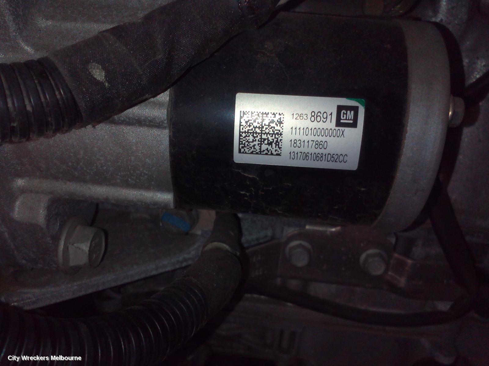 HOLDEN ASTRA STARTER, PETROL, 1.4, TURBO, BK-BL, 09/2016 - 12/2020
