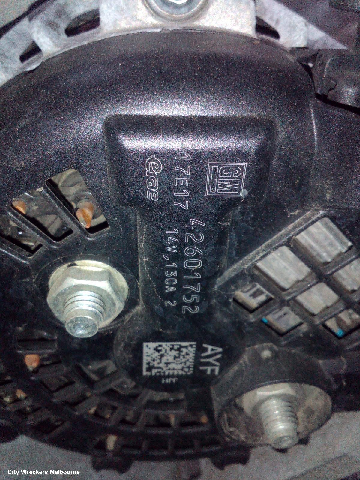 HOLDEN ASTRA ALTERNATOR, PETROL, 1.4, TURBO, BK-BL, 09/2016 - 12/2020
