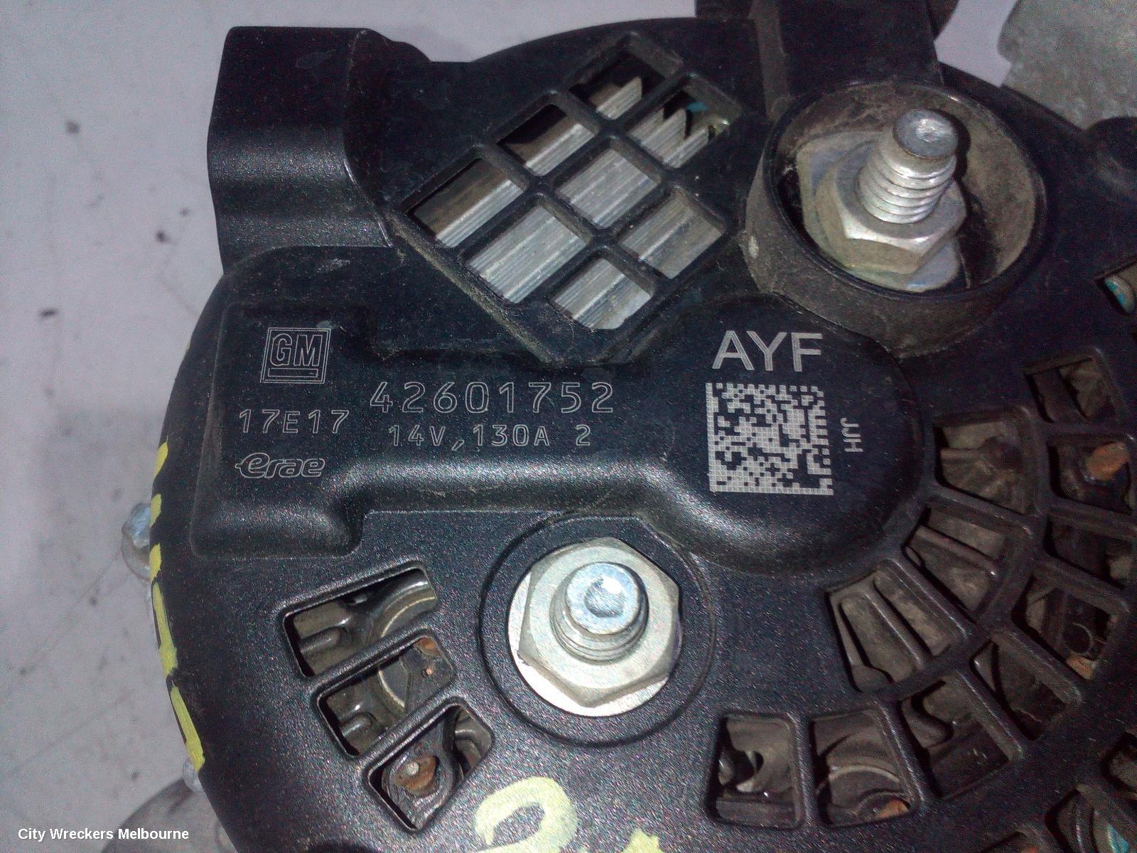 HOLDEN ASTRA ALTERNATOR, PETROL, 1.4, TURBO, BK-BL, 09/2016 - 12/2020