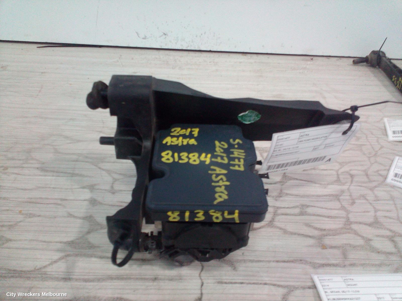 HOLDEN ASTRA ABS PUMP/MODULATOR, BK-BL, 09/2016 - 12/2020