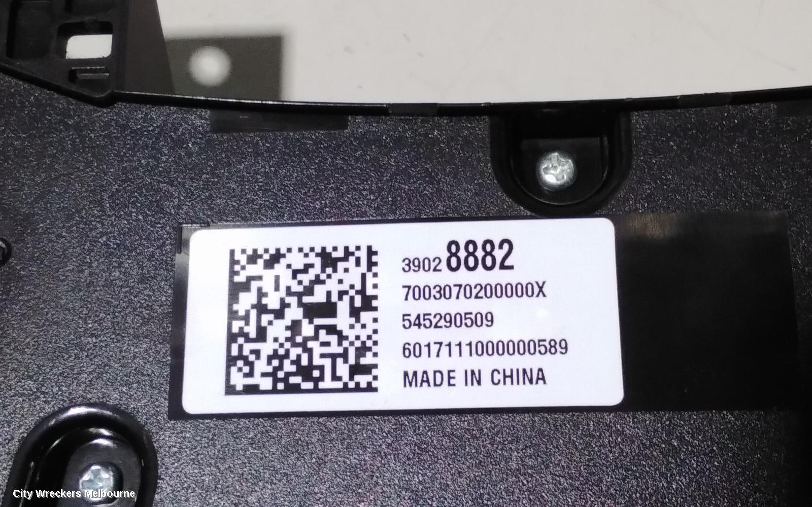 HOLDEN ASTRA HEATER/AC CONTROLS, CLIMATE CONTROL, BL, SEDAN 05/2017 - 12/2020