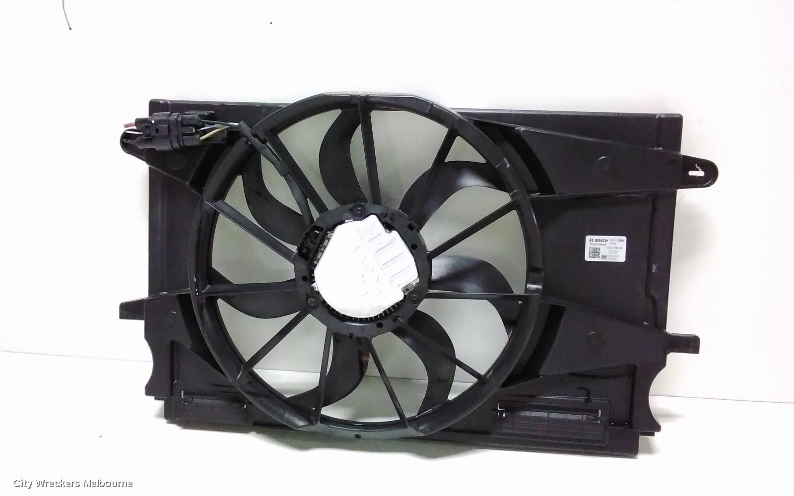 HOLDEN ASTRA FAN, RADIATOR FAN, 1.4, AUTO T/M, BK-BL, 05/2017 - 12/2020