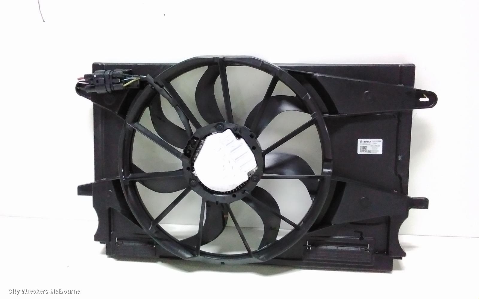 HOLDEN ASTRA FAN, RADIATOR FAN, 1.4, AUTO T/M, BK-BL, 05/2017 - 12/2020
