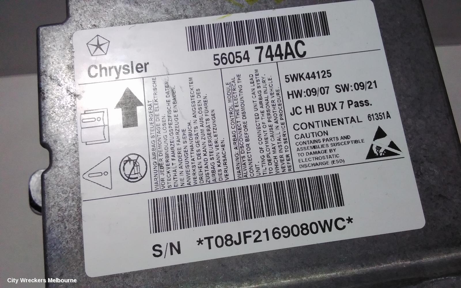DODGE JOURNEY AIRBAG MODULE/SENSOR, MODULE, JC, 09/2008 - 07/2011