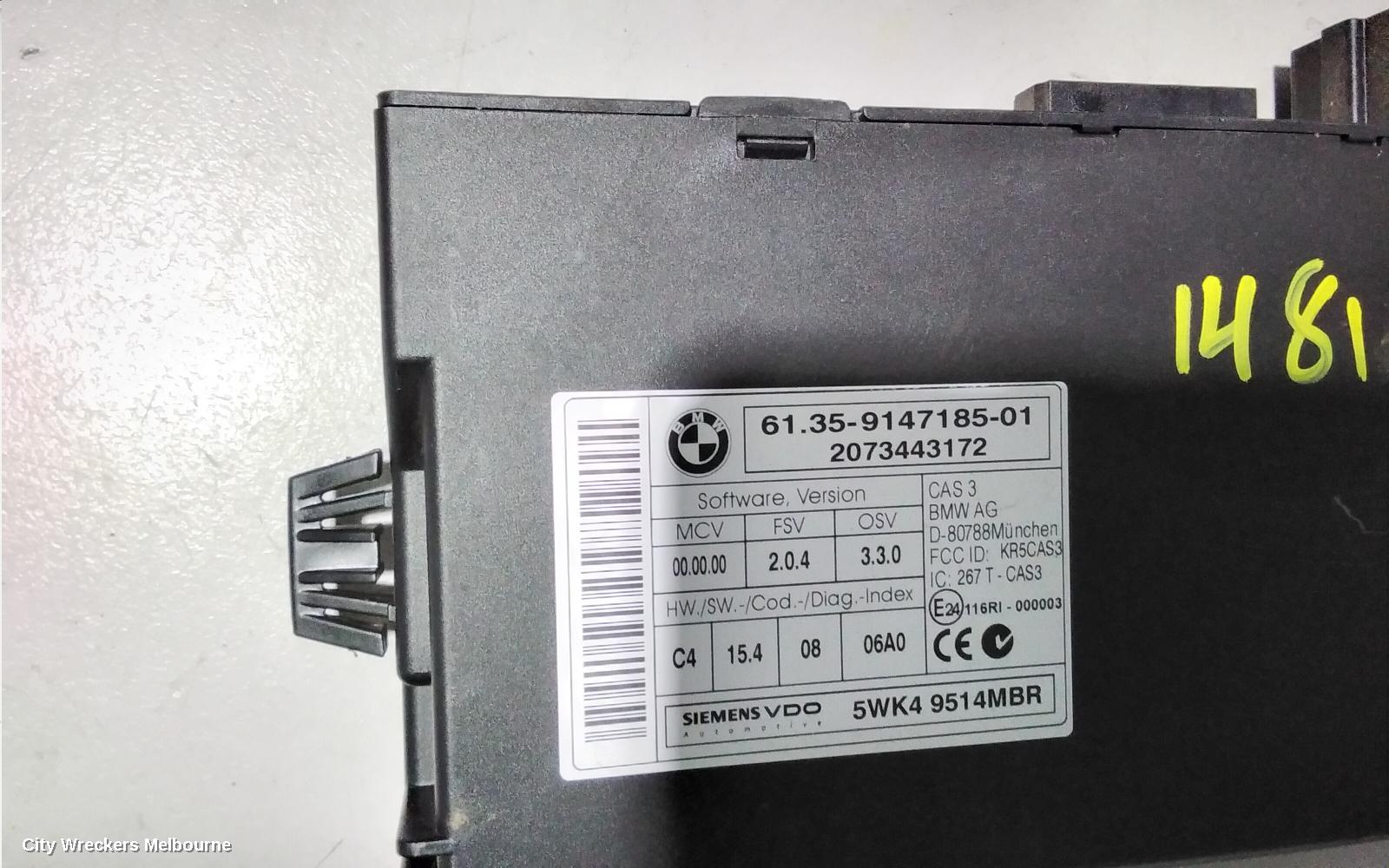 BMW 5 SERIES, E60 10/2003 - 04/2010, 5WK4 9514MBR COMFORT MODULE: 81447