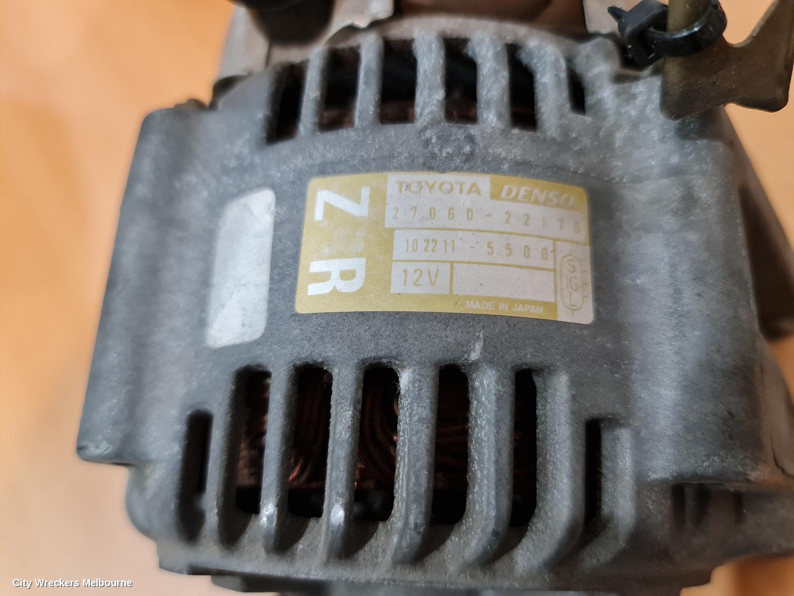 TOYOTA COROLLA ALTERNATOR, PETROL, 1.8, 2ZZ-GE, NIPPONDENSO, ZZE122, 04/2003 - 06/2007 (AUS ONLY)