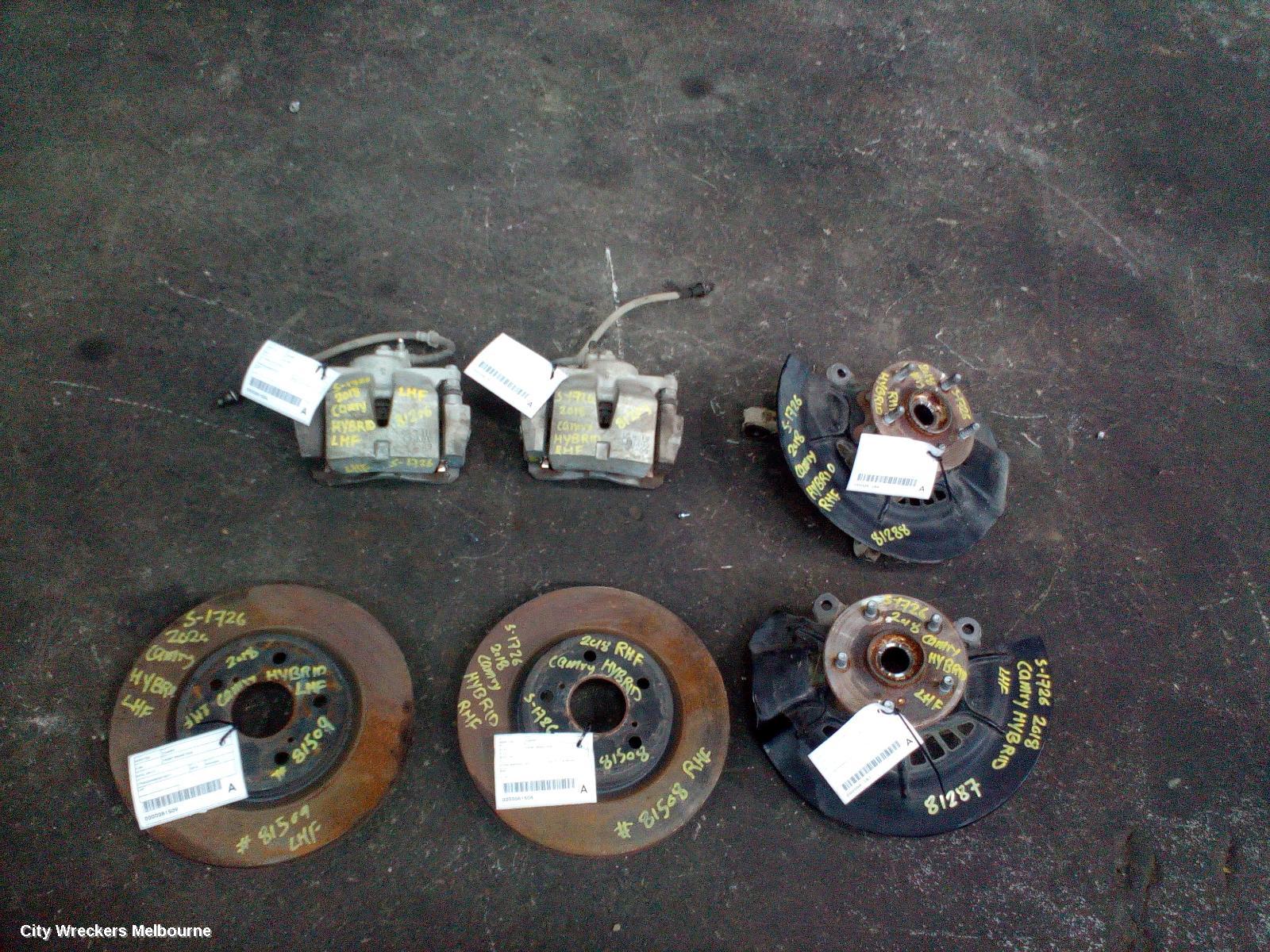 TOYOTA CAMRY CALIPER, LH FRONT, XV70, 09/2017 ONWARDS