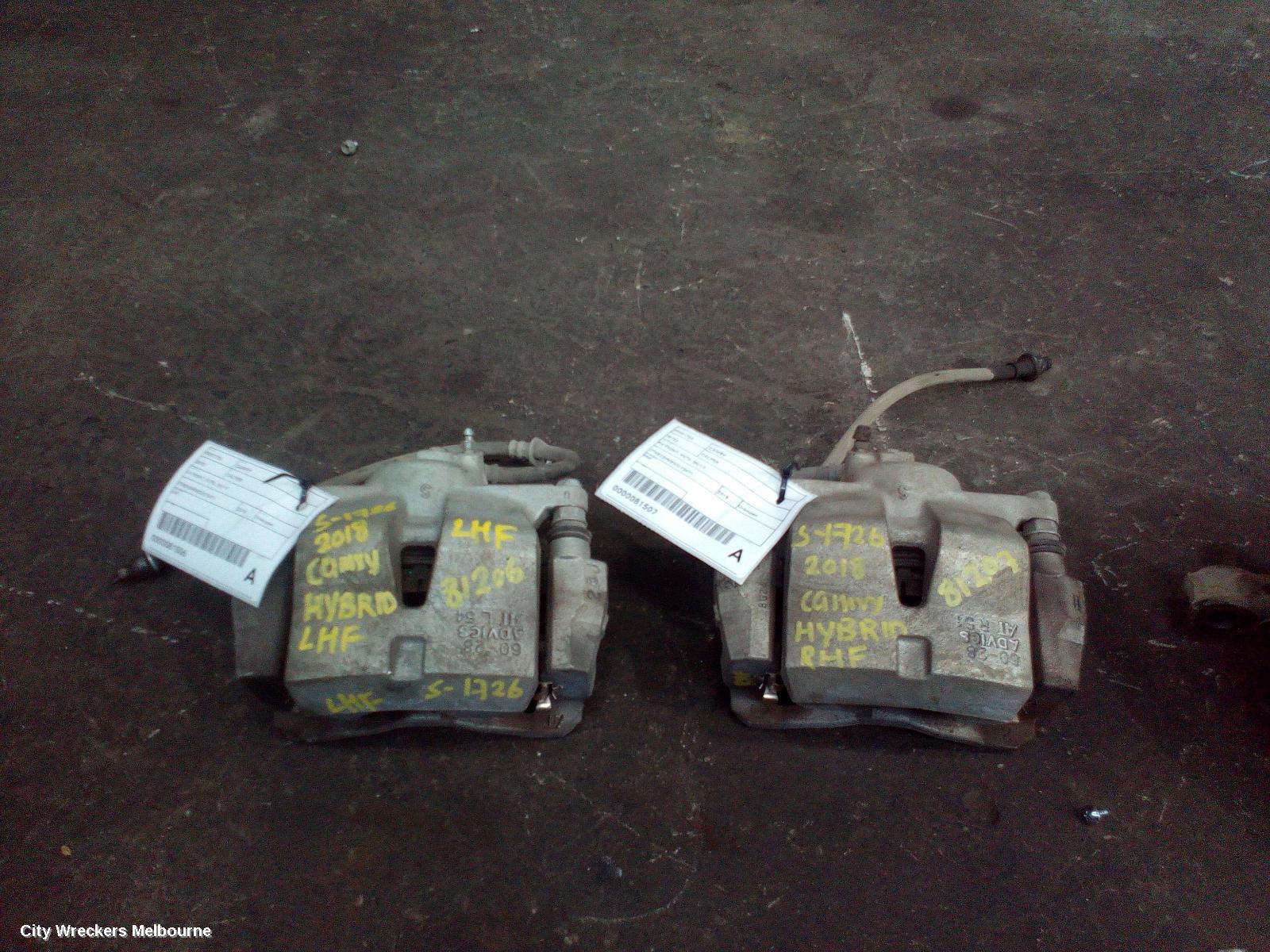 TOYOTA CAMRY CALIPER, LH FRONT, XV70, 09/2017 ONWARDS