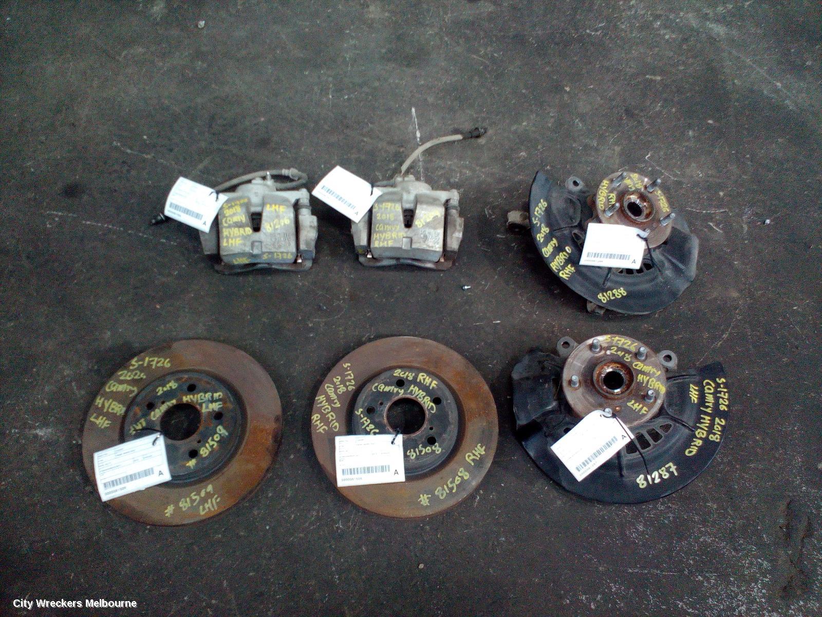 TOYOTA CAMRY FRONT BRAKE DISC/DRM, XV70, 09/2017 - 05/2024