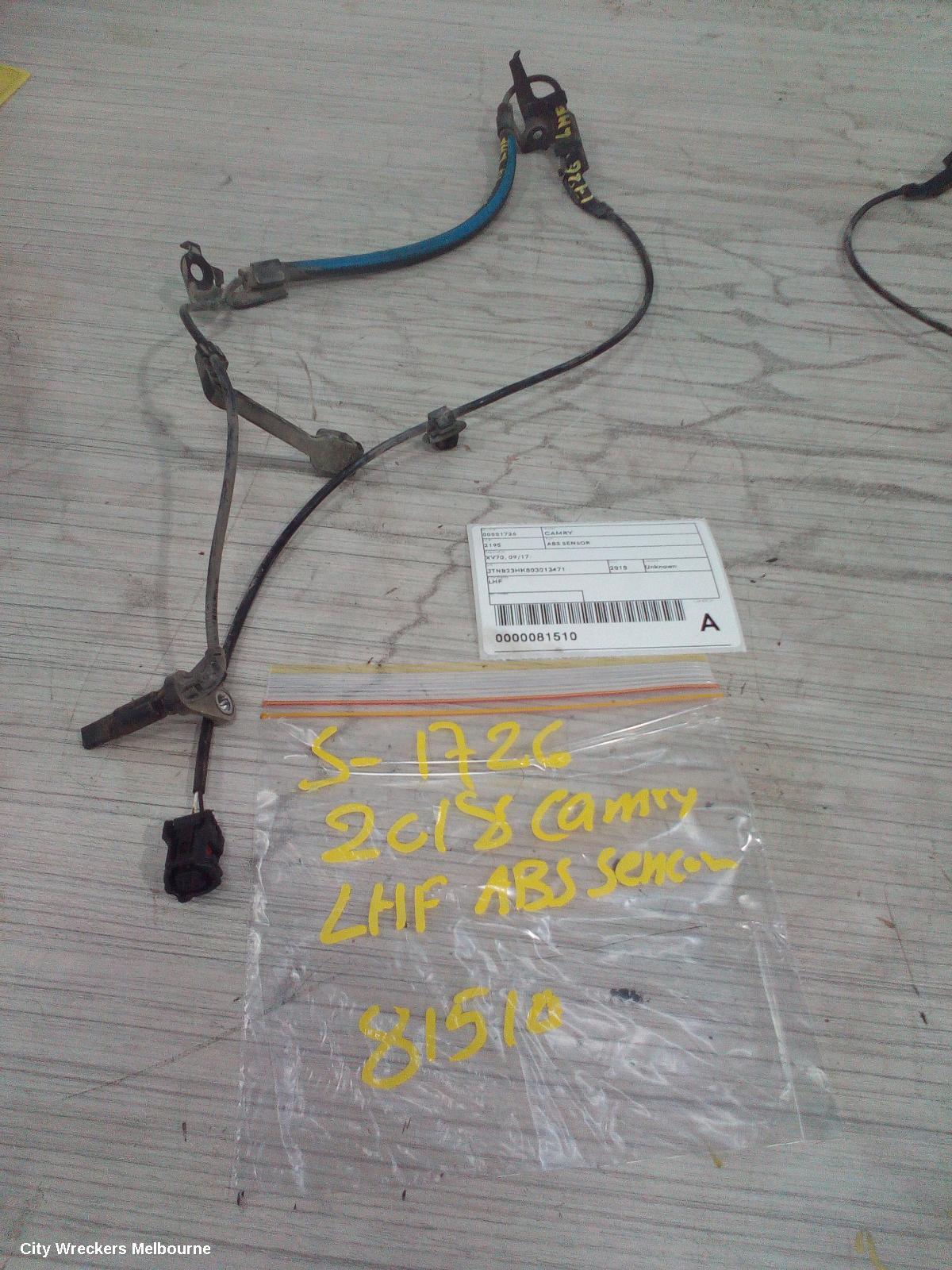 TOYOTA CAMRY ABS SENSOR, LH FRONT, XV70, A25A-FKS, 09/2017 - 05/2024