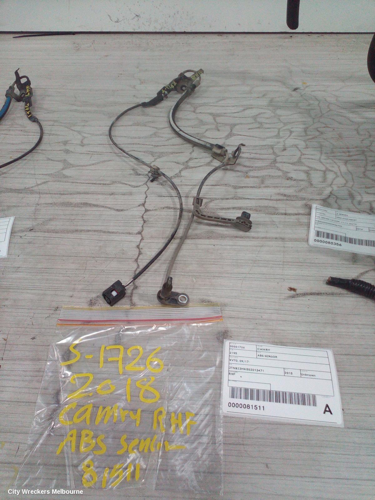 TOYOTA CAMRY ABS SENSOR, RH FRONT, XV70, A25A-FXS, HEV, 09/2017 - 05/2024