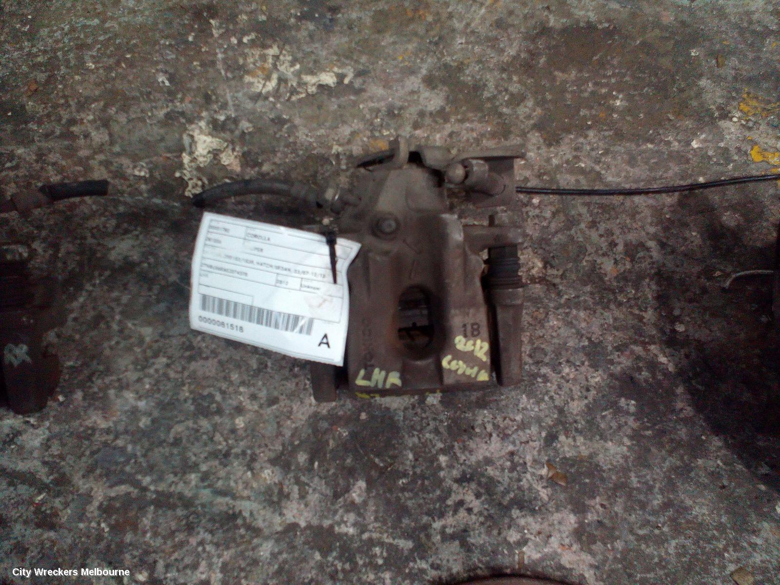TOYOTA COROLLA CALIPER, LH REAR, ZRE152/20153R, HATCH/SEDAN, 03/2007 - 12/2013