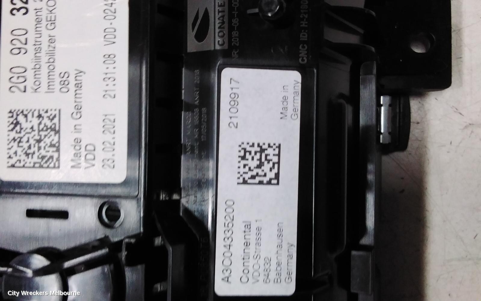 VOLKSWAGEN T-CROSS INSTRUMENT CLUSTER, C1, 01/2020 ONWARDS