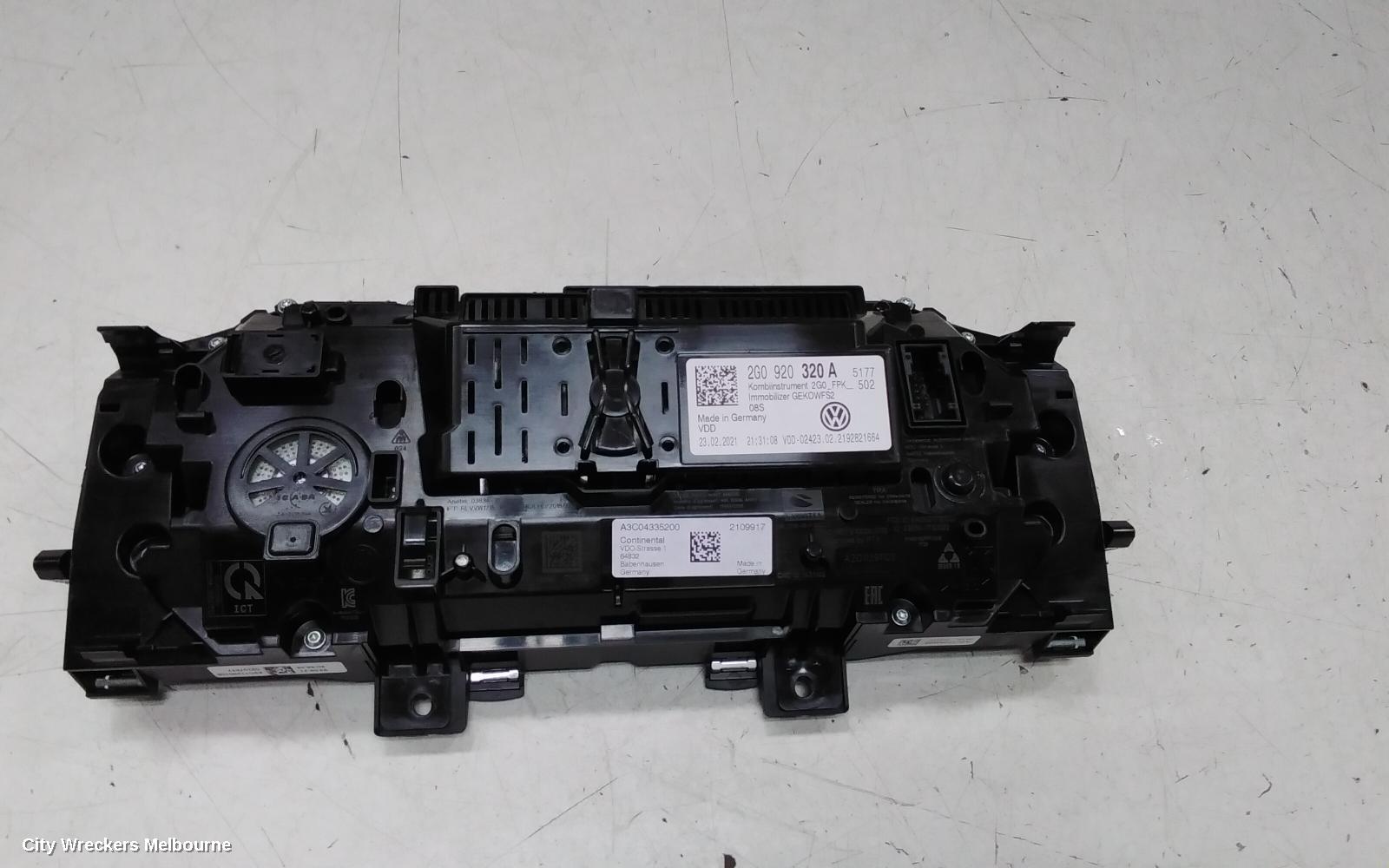 VOLKSWAGEN T-CROSS INSTRUMENT CLUSTER, C1, 01/2020 ONWARDS