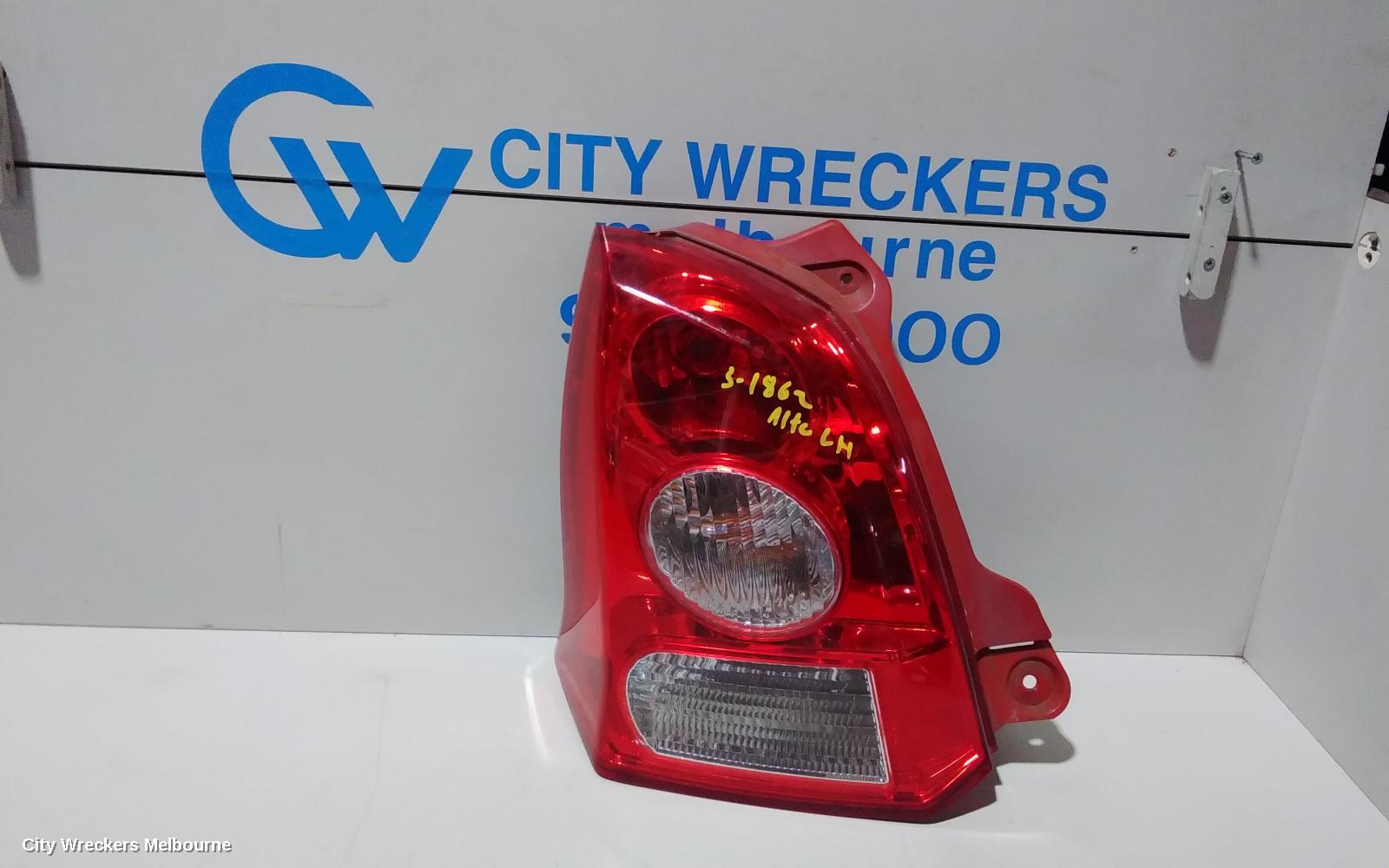 SUZUKI ALTO LEFT TAILLIGHT, GF, 07/2009 - 12/2014