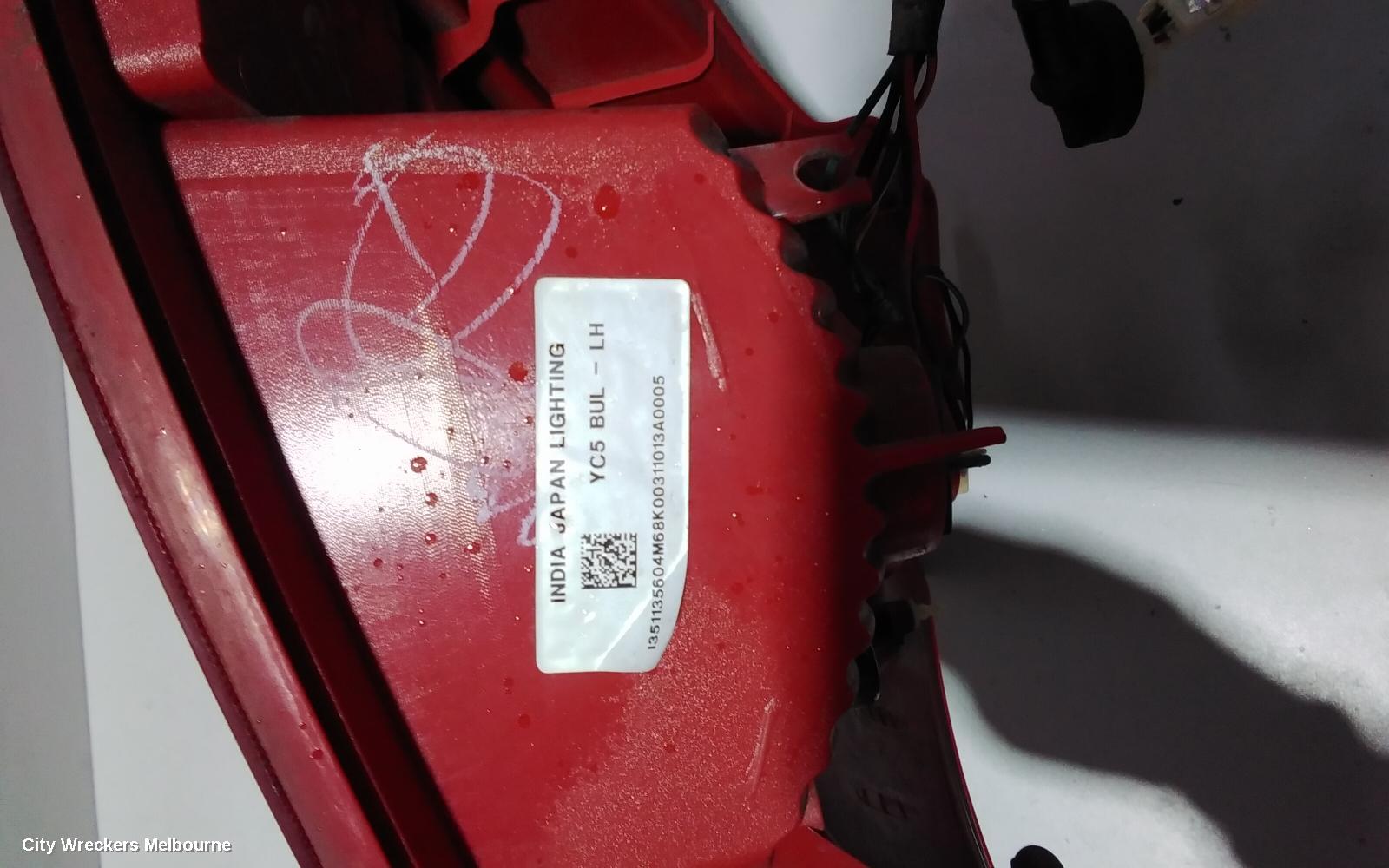 SUZUKI ALTO LEFT TAILLIGHT, GF, 07/2009 - 12/2014