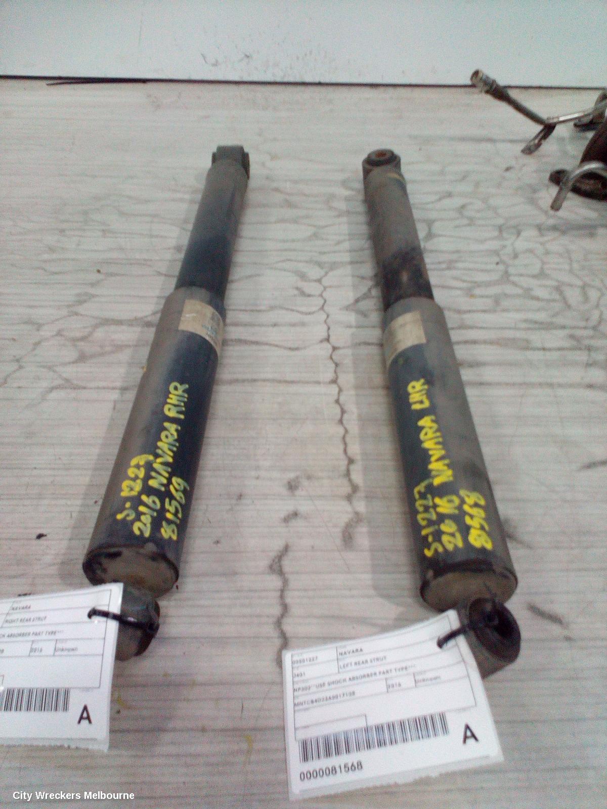 NISSAN NAVARA RIGHT REAR STRUT, NP300***USE SHOCK ABSORBER PART TYPE***