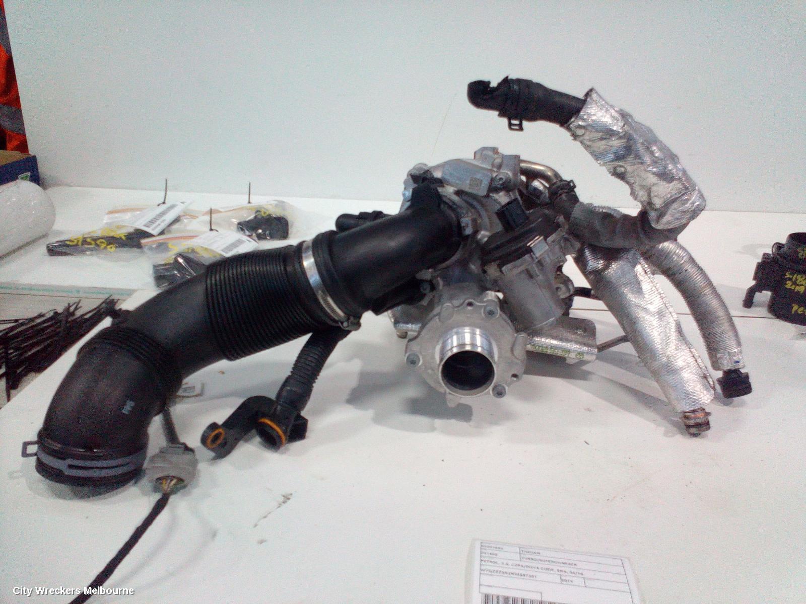 VOLKSWAGEN TIGUAN TURBO SUPERCHARGER, PETROL, 2.0, CZPA/DGVA CODE, 5NA, 06/2016 ONWARDS