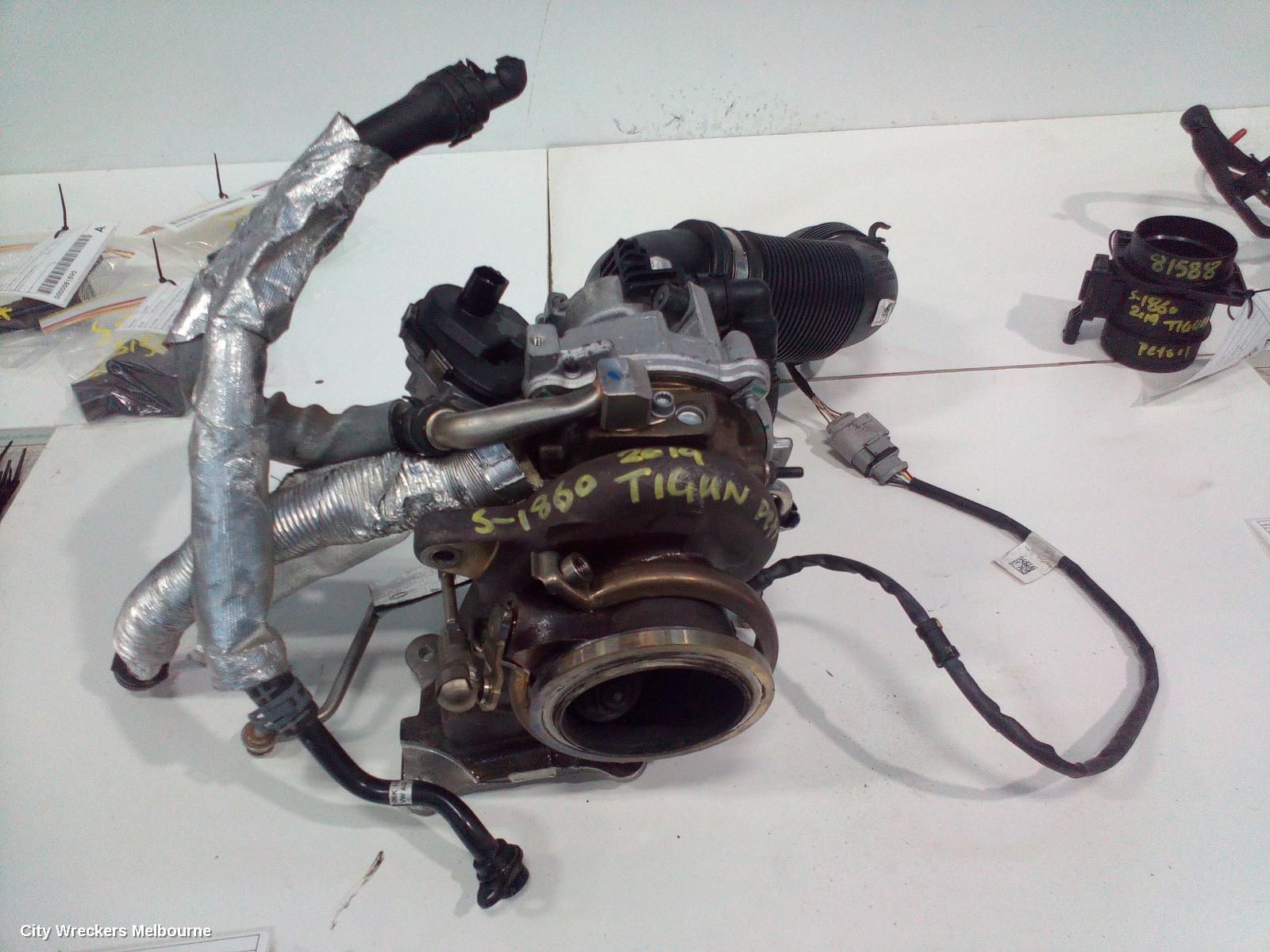 VOLKSWAGEN TIGUAN TURBO SUPERCHARGER, PETROL, 2.0, CZPA/DGVA CODE, 5NA, 06/2016 ONWARDS