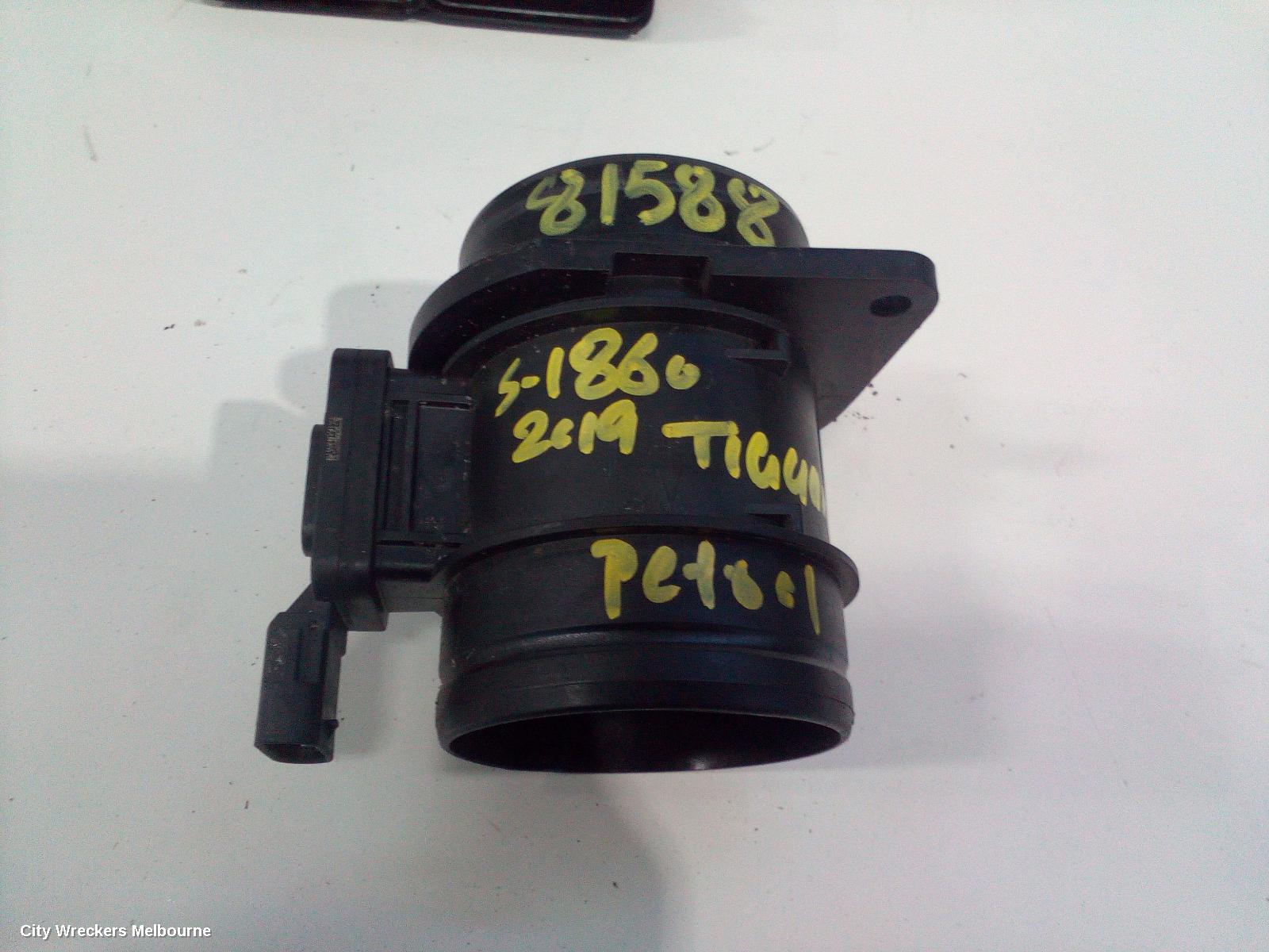 VOLKSWAGEN TIGUAN AIR FLOW METER, 2.0, PETROL, DGVA/CZPA CODE, 5NA, 06/2016 ONWARDS
