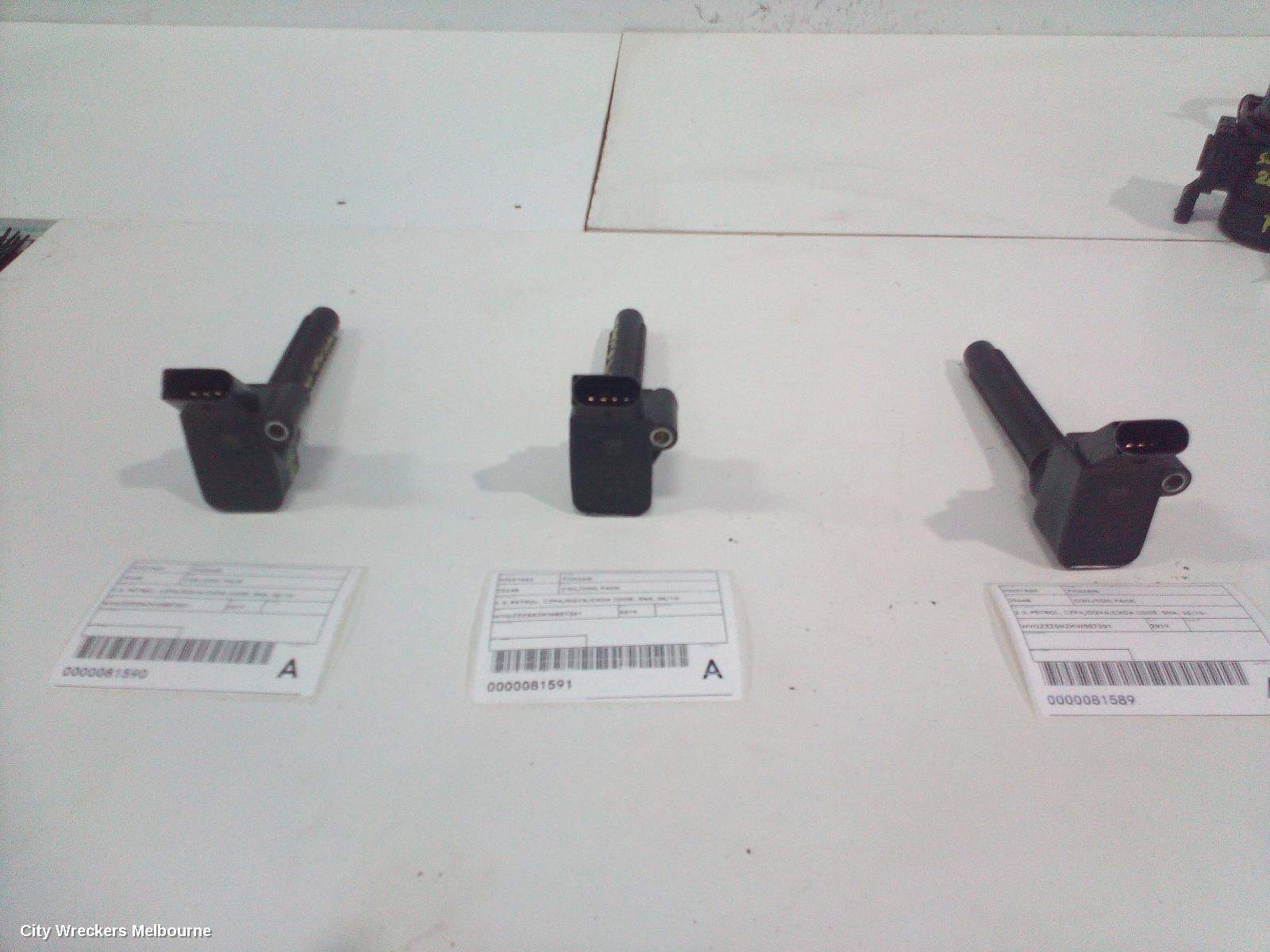 VOLKSWAGEN TIGUAN COIL/COIL PACK, 2.0, PETROL, CZPA/DGVA/CXDA CODE, 5NA, 06/2016 ONWARDS