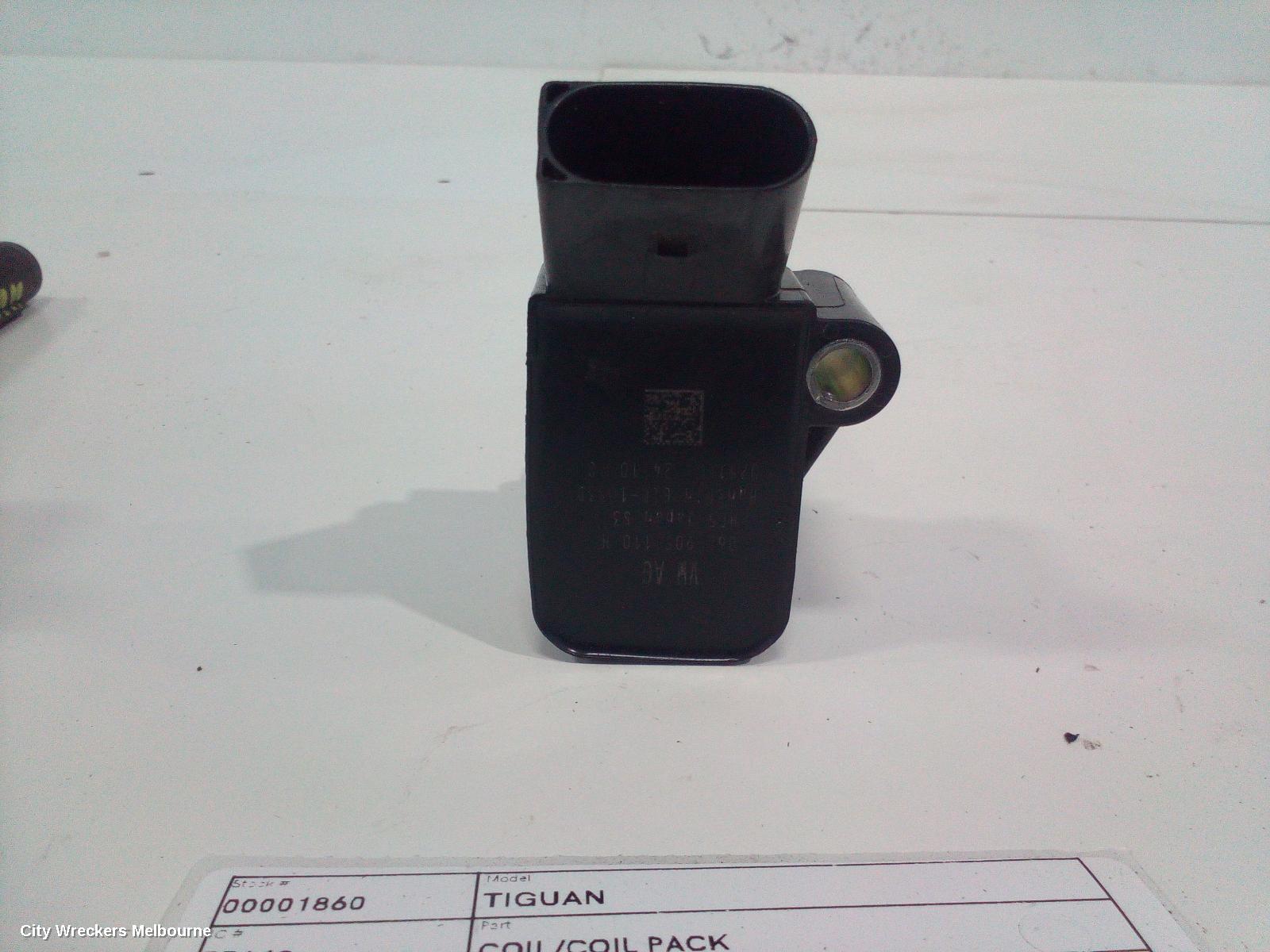 VOLKSWAGEN TIGUAN COIL/COIL PACK, 2.0, PETROL, CZPA/DGVA/CXDA CODE, 5NA, 06/2016 ONWARDS