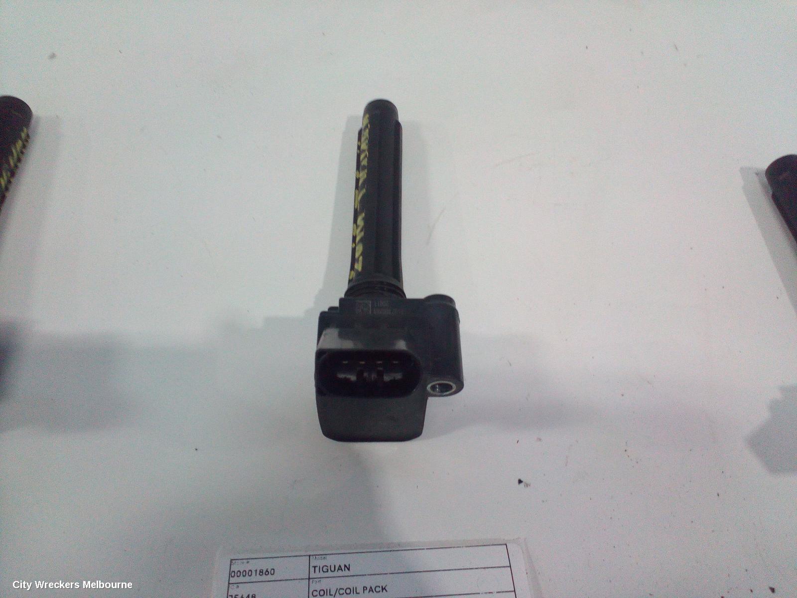 VOLKSWAGEN TIGUAN COIL/COIL PACK, 2.0, PETROL, CZPA/DGVA/CXDA CODE, 5NA, 06/2016 ONWARDS