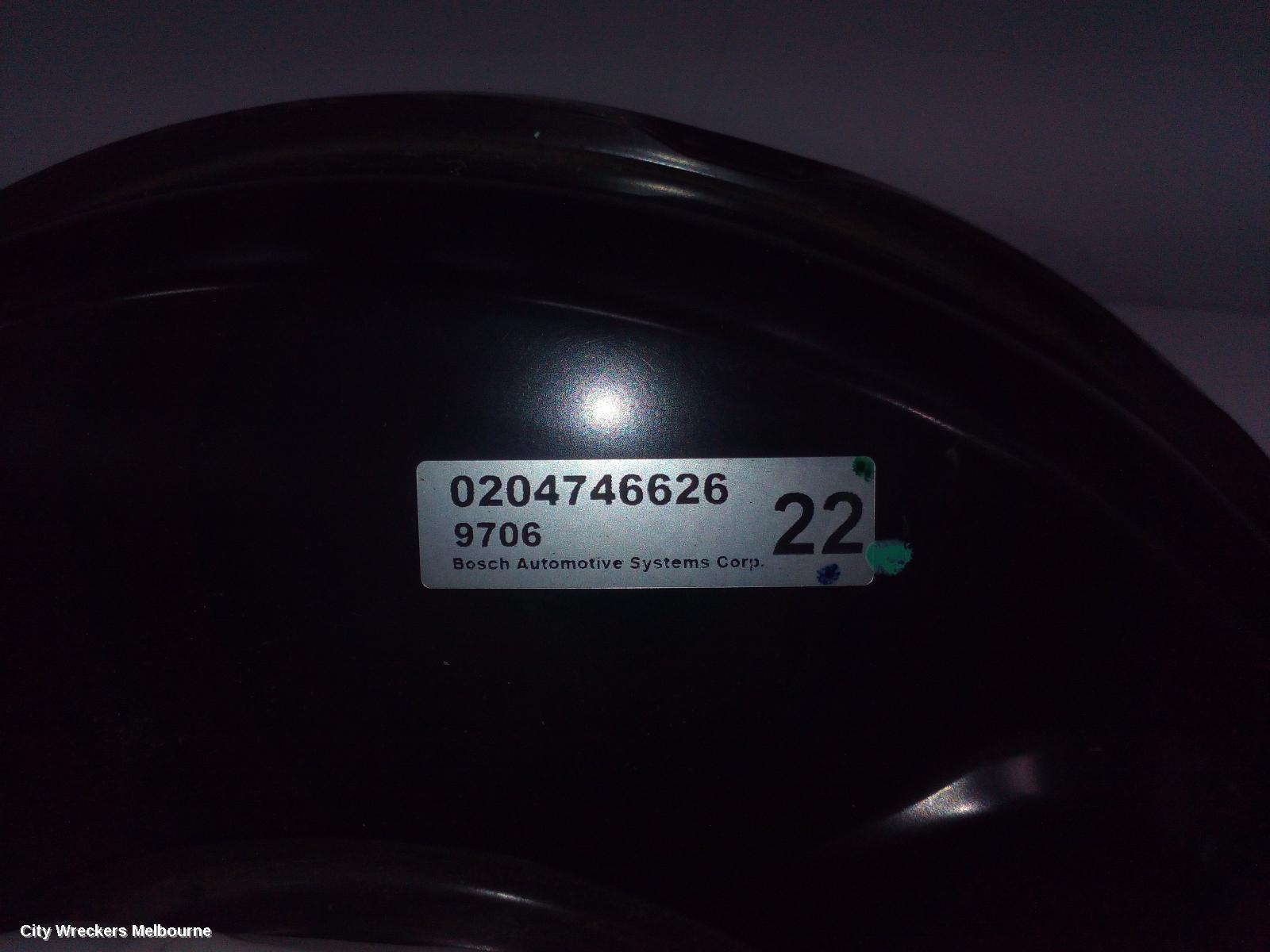 HOLDEN COLORADO BRAKE BOOSTER, RG/RG 7, AUTO T/M, 01/2012 - 12/2020