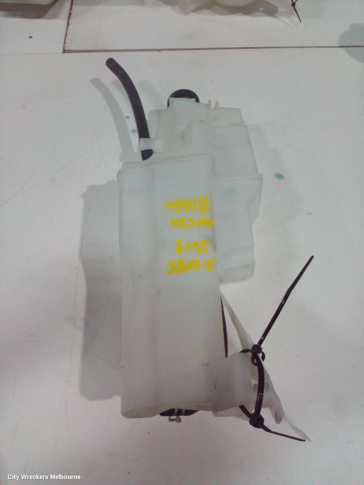 NISSAN MICRA OVERFLOW BOTTLE, K13, 11/2010 - 12/2016