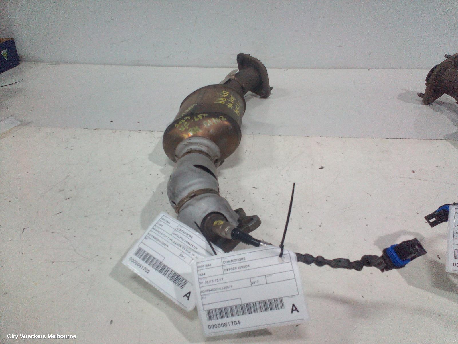 HOLDEN COMMODORE CATALYTIC CONVERTER, MANIFOLD-CAT TYPE, 3.6, LFX, RH SIDE, VF, 05/2013 - 12/2017
