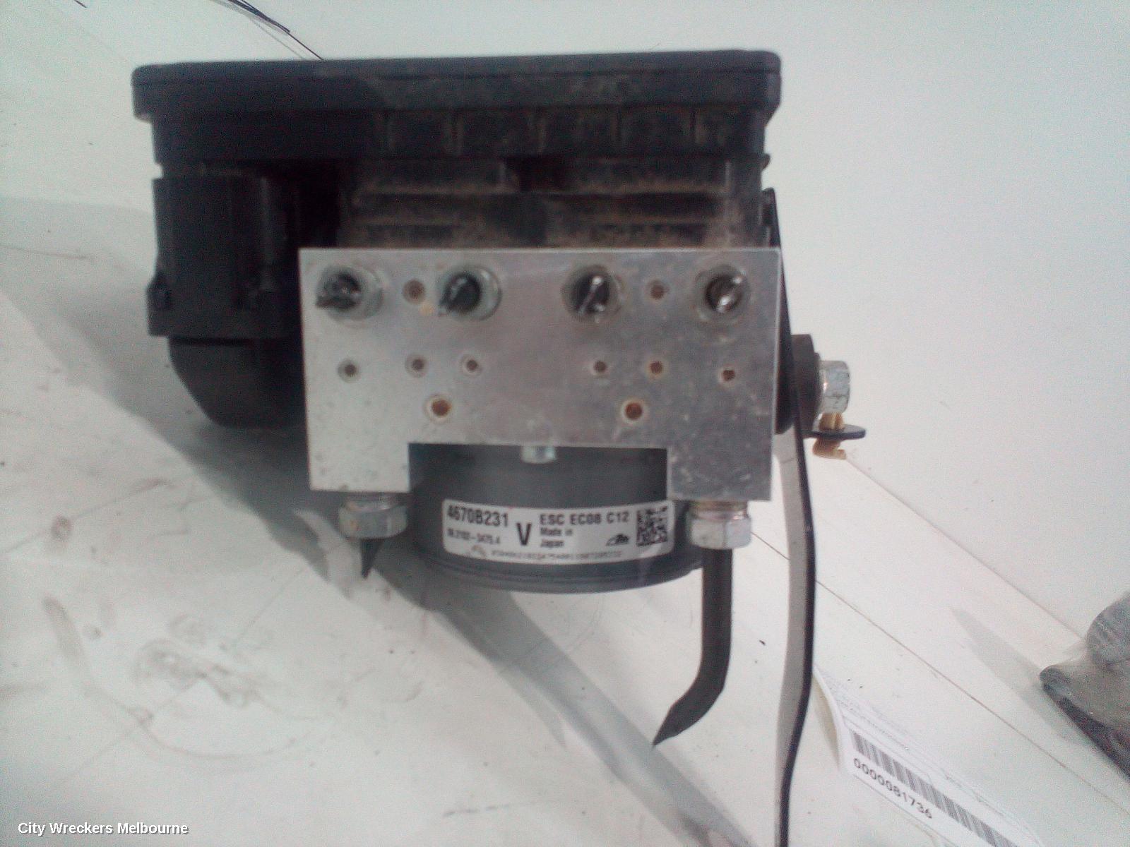 MITSUBISHI OUTLANDER ABS PUMP/MODULATOR, ZK-ZL, NON ACTIVE EMERGENCY BRAKING TYPE, P/N 4670B231, 04/2015 ONWARDS