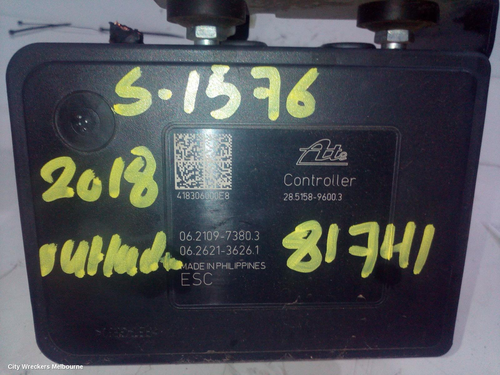 MITSUBISHI OUTLANDER ABS PUMP/MODULATOR, ZK-ZL, NON ACTIVE EMERGENCY BRAKING TYPE, P/N 4670B231, 04/2015 ONWARDS