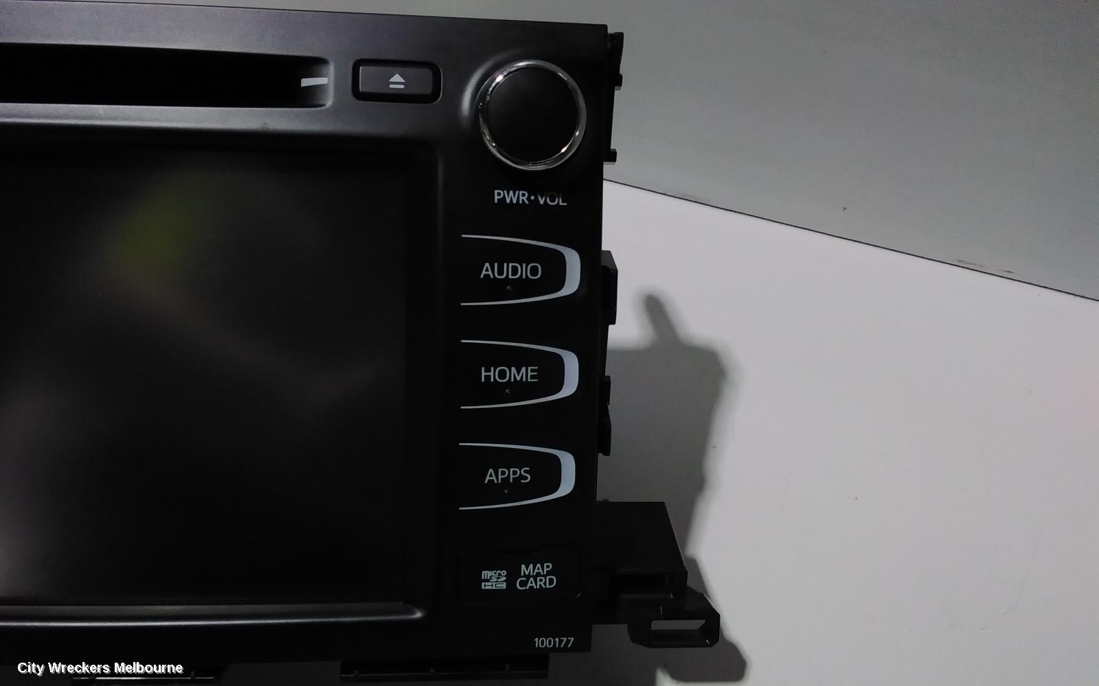 TOYOTA KLUGER RADIO/CD/DVD/SAT/TV, SAT NAV HEAD UNIT, GSU50/GSU55, 03/2014 - 02/2021