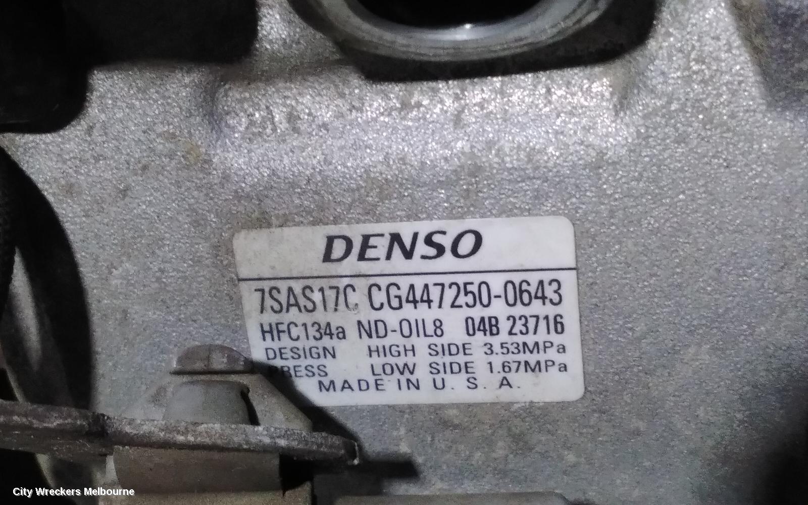 TOYOTA KLUGER A/C COMPRESSOR, 3.5, 2GR-FKS, PETROL, GSU50/GSU55, 11/2016 - 02/2021