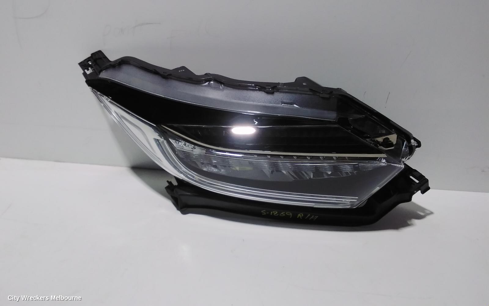 HONDA HRV RIGHT HEADLAMP, RU5, VTI-S/RS/VTI-LX, LED TYPE, 07/2018 - 10/2021