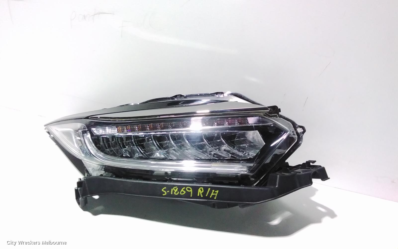 HONDA HRV RIGHT HEADLAMP, RU5, VTI-S/RS/VTI-LX, LED TYPE, 07/2018 - 10/2021