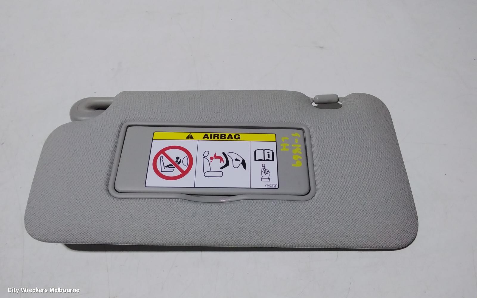 HONDA HRV SUNVISOR, RU5, LH SIDE, 12/2014 - 10/2021