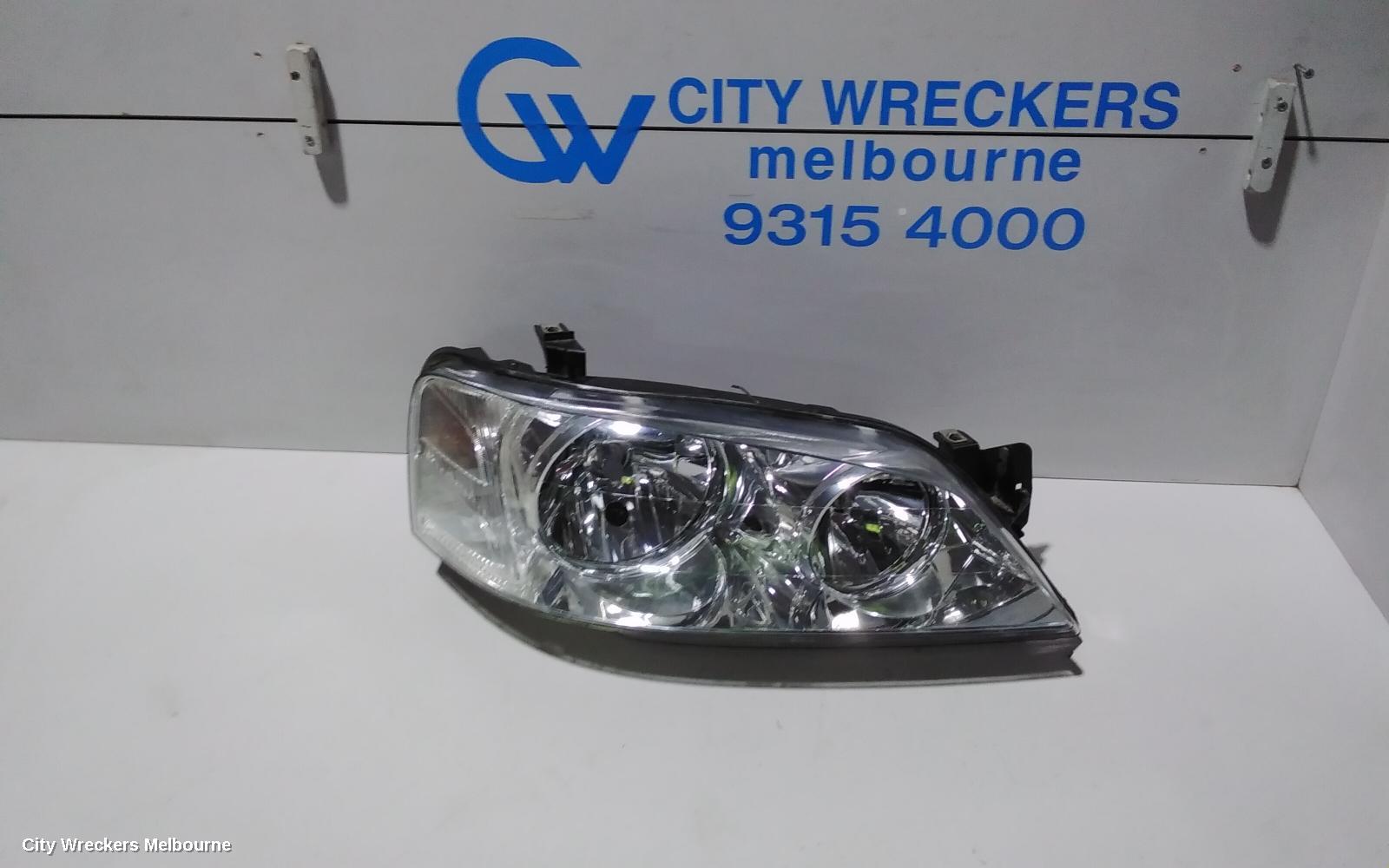 FORD FALCON RIGHT HEADLAMP, BA-BF1, FUTURA/FAIRMONT/LTD, CHROME INSERT TYPE, 10/2002 - 08/2006