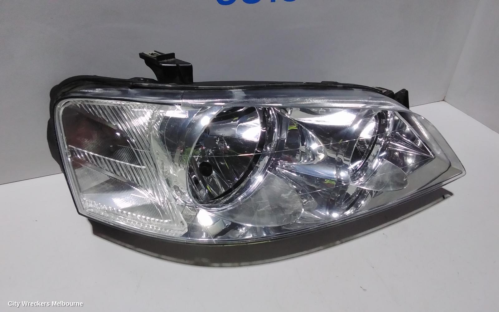 FORD FALCON RIGHT HEADLAMP, BA-BF1, FUTURA/FAIRMONT/LTD, CHROME INSERT TYPE, 10/2002 - 08/2006