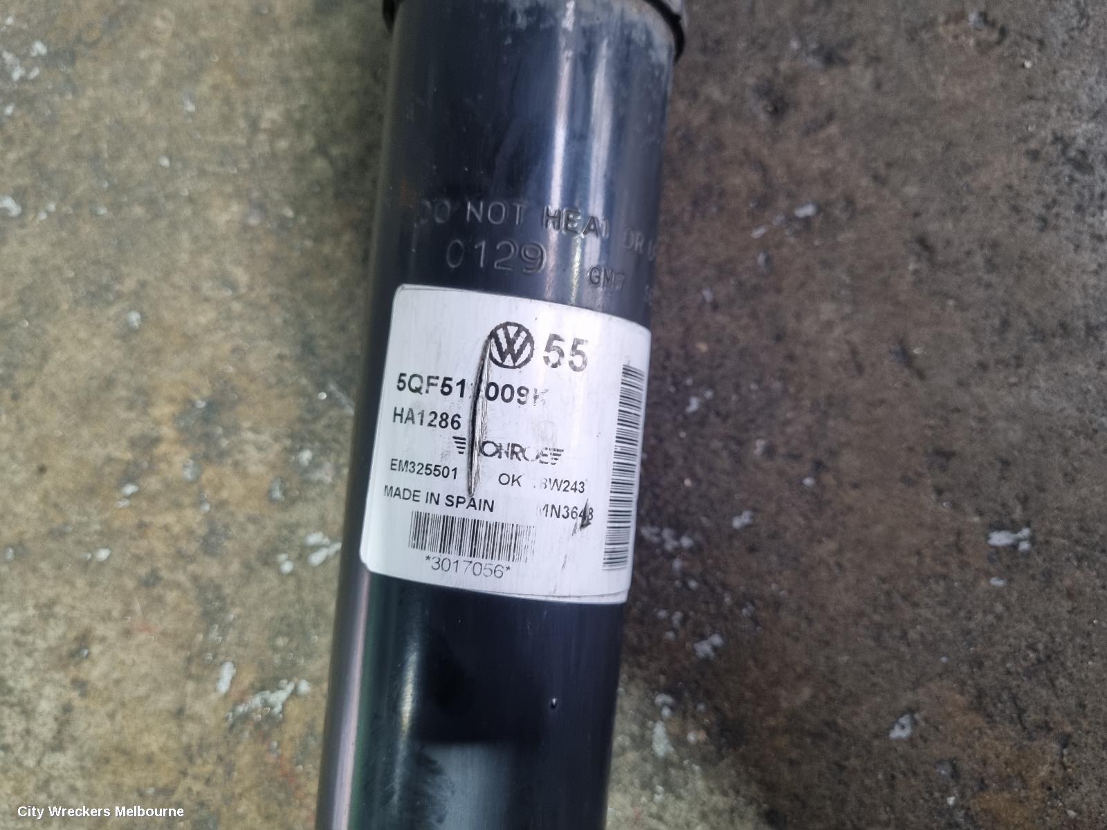VOLKSWAGEN TIGUAN LEFT REAR STRUT, 5NA, 06/2016 - 02/2024