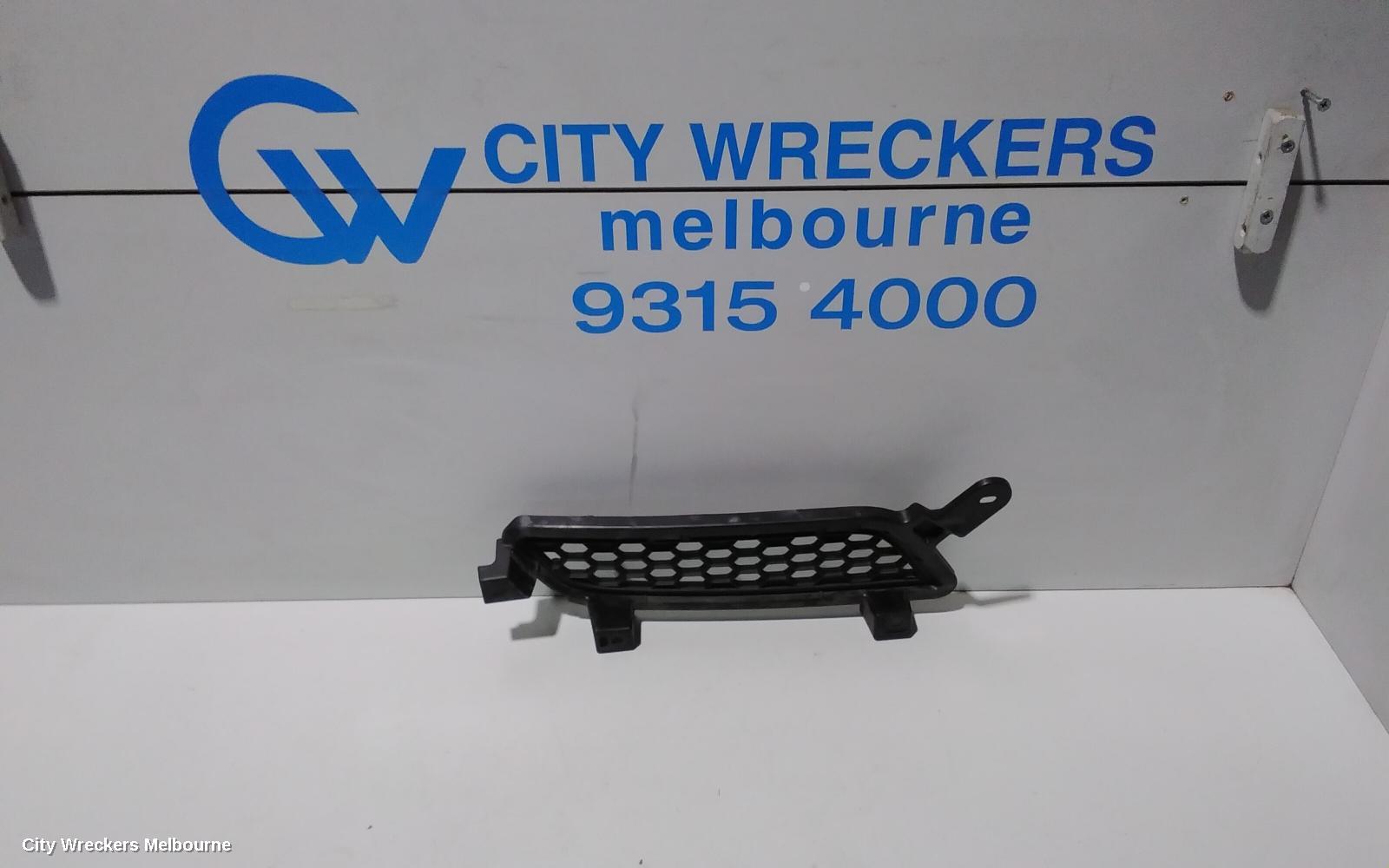MITSUBISHI LANCER GRILLE, BUMPER GRILLE (LH SIDE), CJ, BLACK, NON FOGLAMP TYPE, 07/2007 - 10/2015
