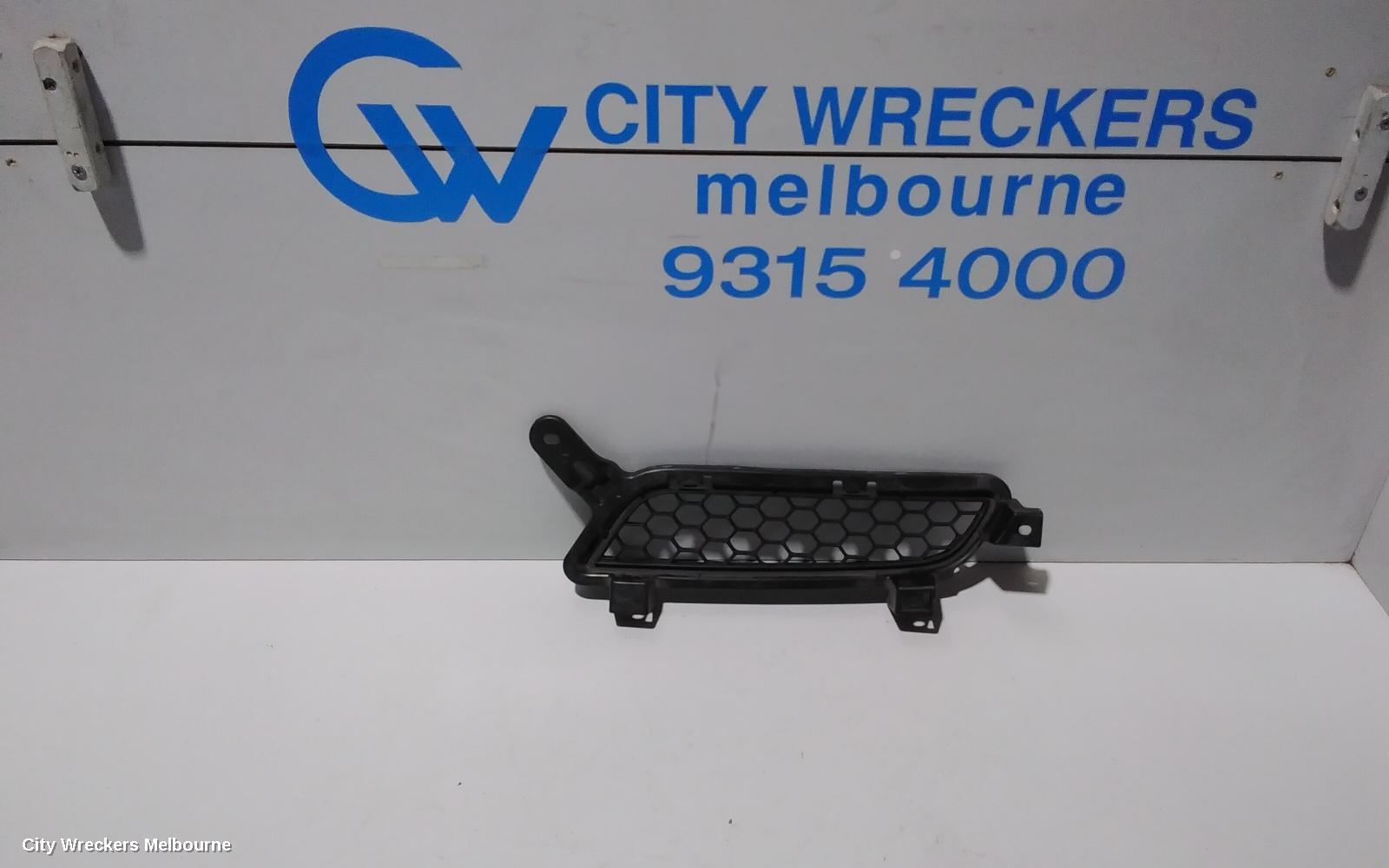 MITSUBISHI LANCER GRILLE, BUMPER GRILLE (RH SIDE), CJ, BLACK, NON FOGLAMP TYPE, 07/2007 - 10/2015