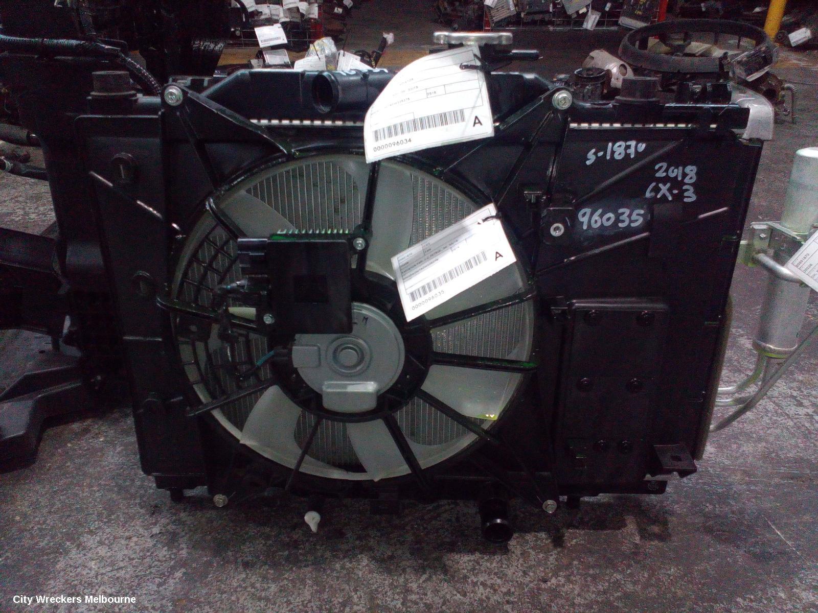 MAZDA CX3 FAN, RADIATOR FAN, 2.0, PETROL, DK, 03/2015 ONWARDS