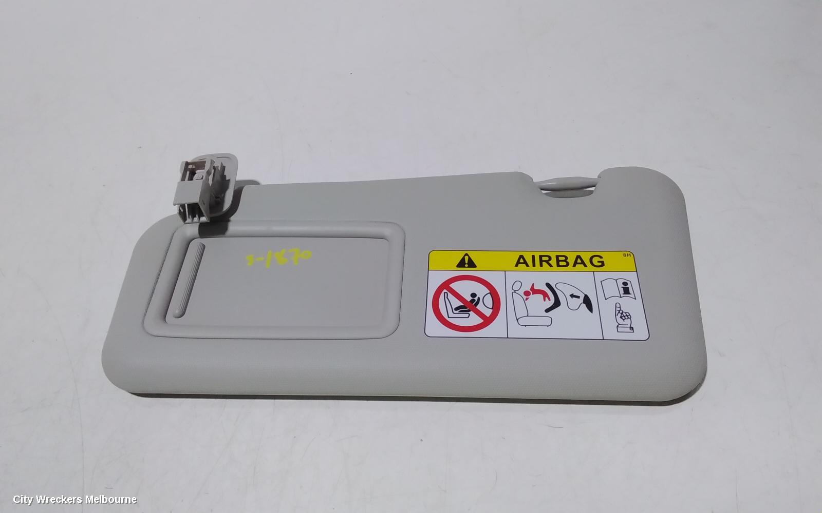 MAZDA CX3 SUNVISOR, DK, LH SIDE, 03/2015 ONWARDS