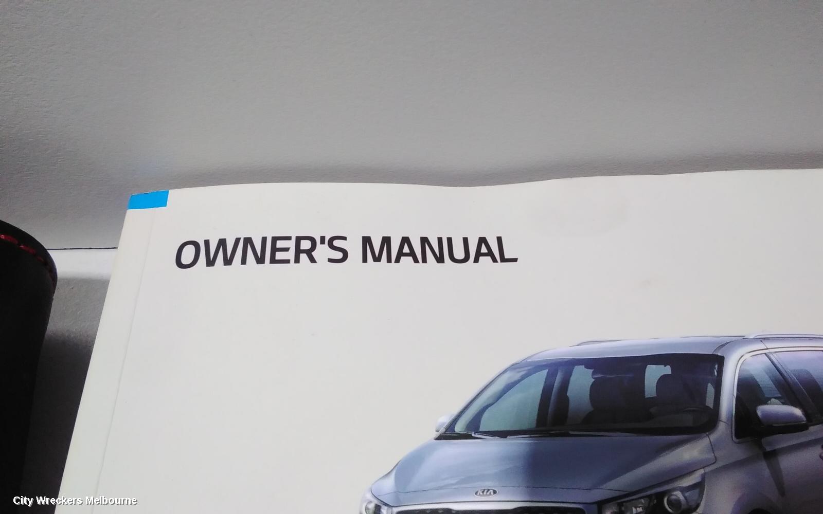 KIA CARNIVAL/GRAND CARNIVAL OWNERS HANDBOOK, YP, 01/2015 - 10/2020