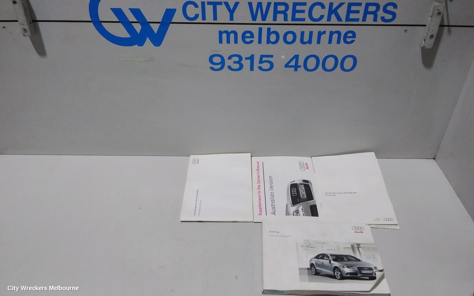 AUDI A4 OWNERS HANDBOOK, B8 8K, DIESEL, 02/2008 - 06/2012