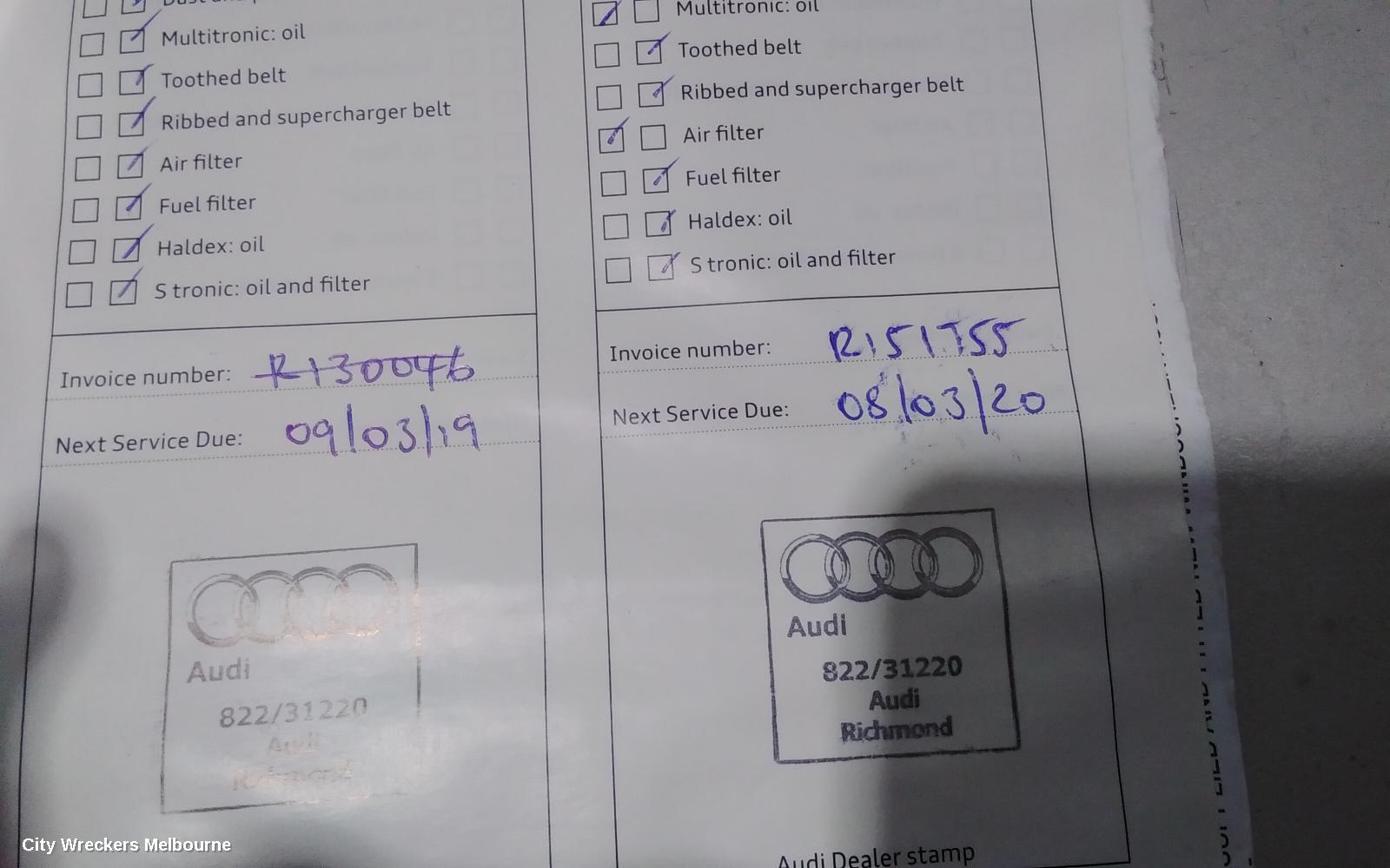 AUDI A4 OWNERS HANDBOOK, B8 8K, DIESEL, 02/2008 - 06/2012