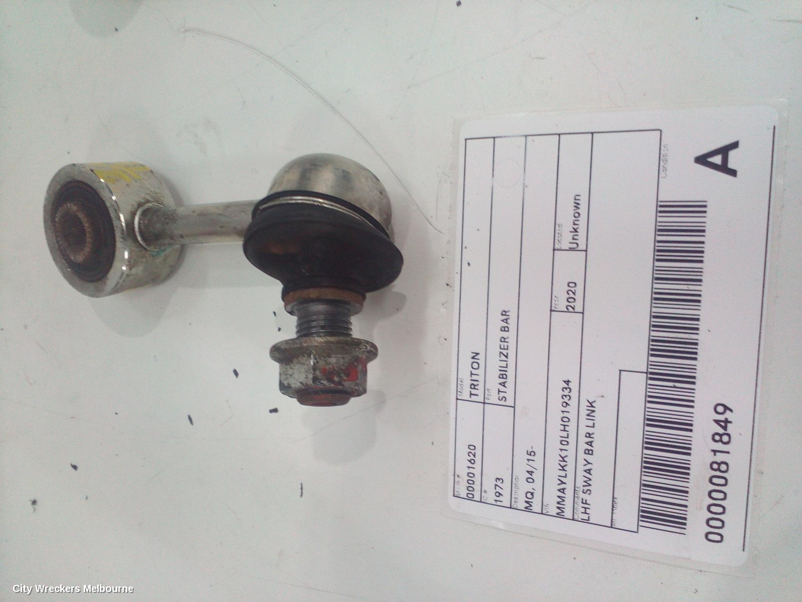 MITSUBISHI TRITON STABILISER BAR, MQ-MR, FRONT SWAY BAR, 03/2015 - 10/2023