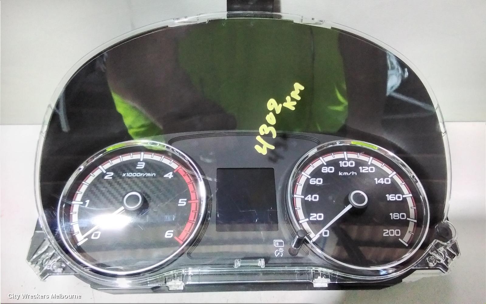 MITSUBISHI TRITON INSTRUMENT CLUSTER, MR, DIESEL, 2WD, AUTO/MANUAL T/M, 11/2018 - 10/2023